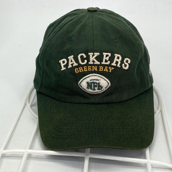 Green Bay Packers Strap Back Baseball Hat Puma Pro Line Authentic (H16) - Picture 1 of 8
